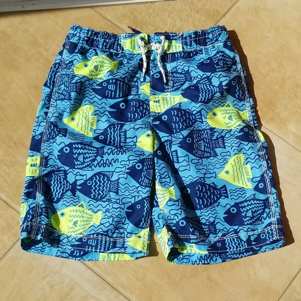Gap Blue fish swim trucks size 12